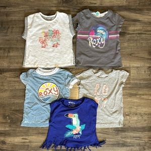 Roxy short sleeve Tees 4T girl